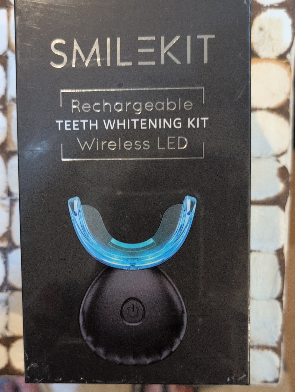 SMILEKIT Rechargeable Teeth Whitening Kit - Blue LED Mouthpiece